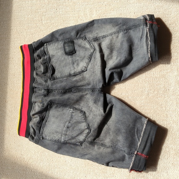 Born-Fly Distressed Denim Shorts - Picture 2 of 4